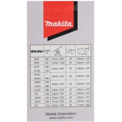Makita Toebehoren - Vervangende Ketting Voor Zaag, Lengte 40 Cm 191H49-0 -Sanitino Winkel 26baacce2cb03d16c5705f8d