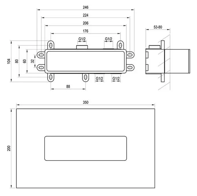 Ravak R-box - Inbouwdeel Horizontal Voor Inbouwkraan X070233 2 Ravak R-box - Inbouwdeel Horizontal Voor Inbouwkraan X070233 - Afbeelding 2