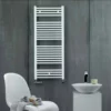 Zehnder Virando - Badkamerradiator 180x45 Cm, Externe Aansluiting, 757 W, Wit AB-180-045