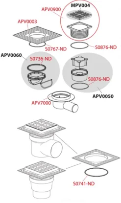Alcadrain Douchegoten - Vloerafvoer Zijkant 150x150 Mm, Diameter 50 Mm, 2e Isolatieniveau, Droge Geurstopper, Roestvrij Staal/kunststof APV26C -Sanitino Winkel 2830bbe3cadfeb3b749f627b