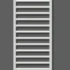 Zehnder Subway - Badkamerradiator 126x60 Cm, Recht, Middenaansluiting 5 Cm, Chroom SUBC-130-060