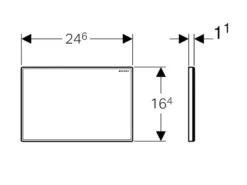 Geberit Spoelsystemen - Afdekplaat, Chroom 115.768.21.1 -Sanitino Winkel 290f8708ad6de5b638445555