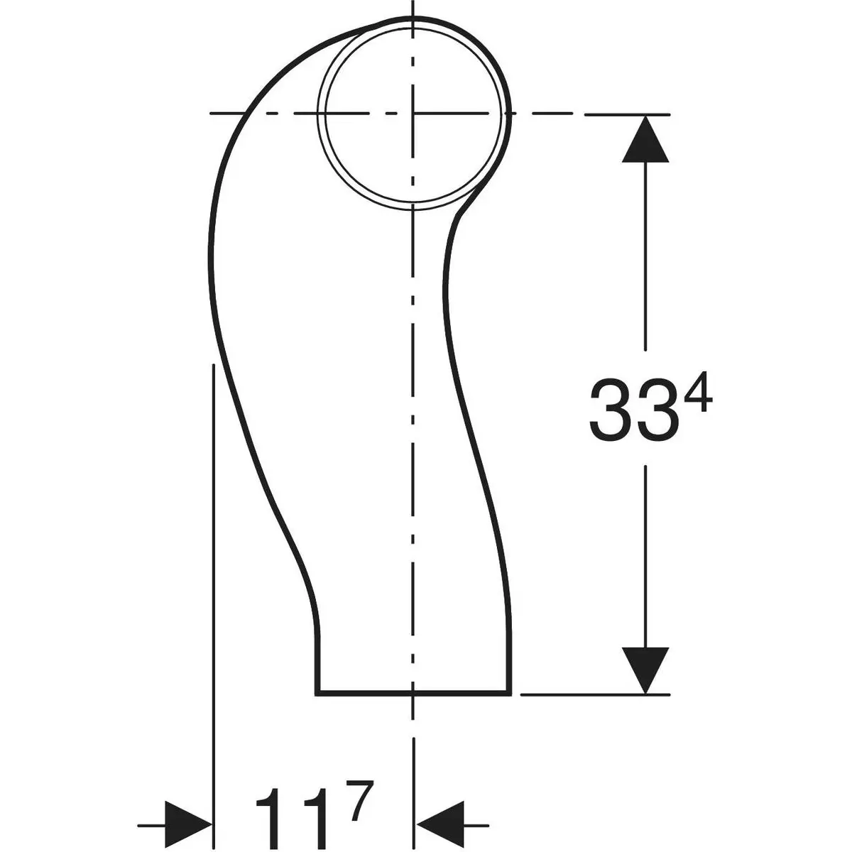 Geberit Toebehoren - PE BackFlip Bocht, D 110 Mm, Zwart 367.616.16.1 2 Geberit Toebehoren - PE BackFlip Bocht, D 110 Mm, Zwart 367.616.16.1 - Afbeelding 2
