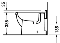 Duravit Starck 3 - Staande Bidet Met Overloop, Met WonderGliss, Wit 22301000001 -Sanitino Winkel 2abe7970ff76de2d303d6768