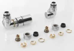 Sapho Corner - Aansluitset Thermostatisch Ventiel Triaxiaal, Links, Chroom CP1011LS -Sanitino Winkel 2c0ccb55ec6460253c9fcc1b