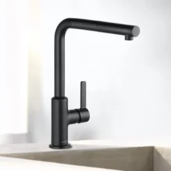 Kludi L-ine S - Keukenkraan Met Uittrekbare Sproeikop, Mat Zwart 408513975 -Sanitino Winkel 2c4eb029b395282050151065
