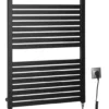 Aqualine Verwarming - Radiator, 600x970 Cm, 400 W, Mat Zwart DE466T