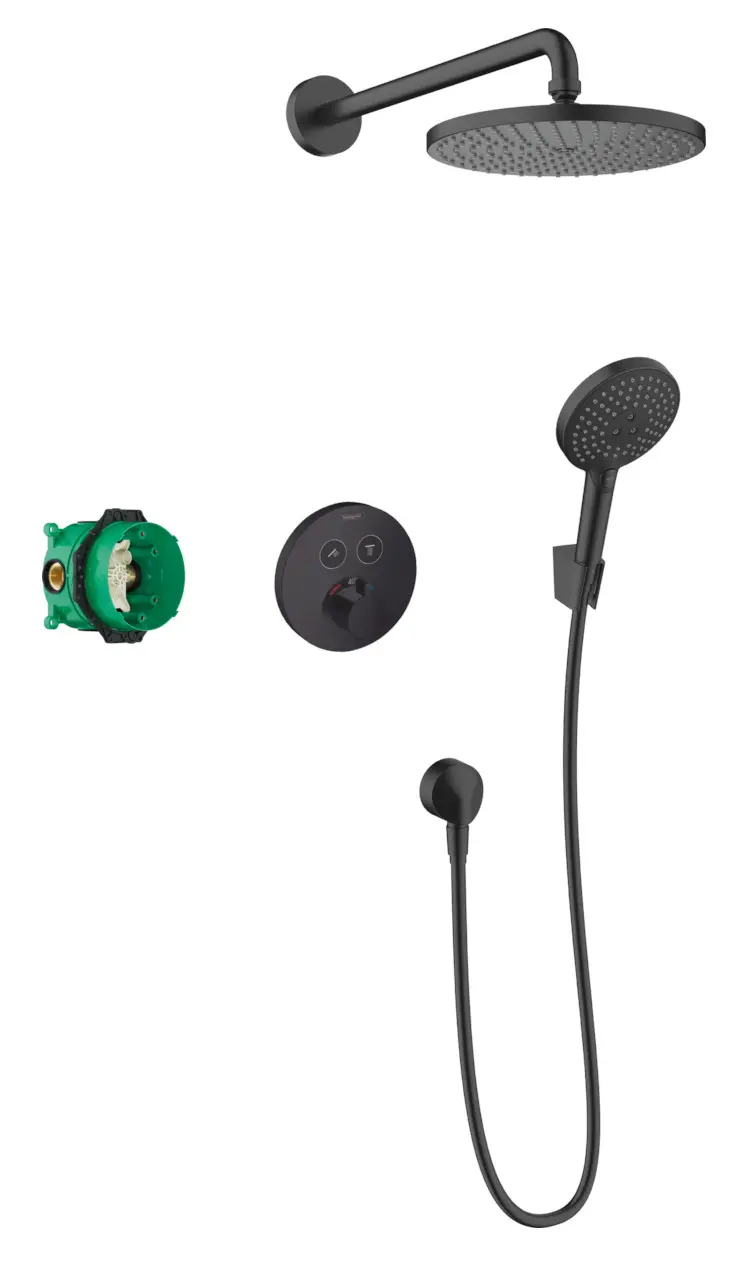 Hansgrohe Raindance S - Doucheset 240, Met ShowerSelect S Inbouw Thermostaatkraan, Mat Zwart 27959670 1 Hansgrohe Raindance S - Doucheset 240, Met ShowerSelect S Inbouw Thermostaatkraan, Mat Zwart 27959670