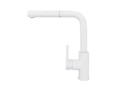 Alveus Zeos - Keukenkraan Met Uittrekbare Vuistdouche, Wit 1136506