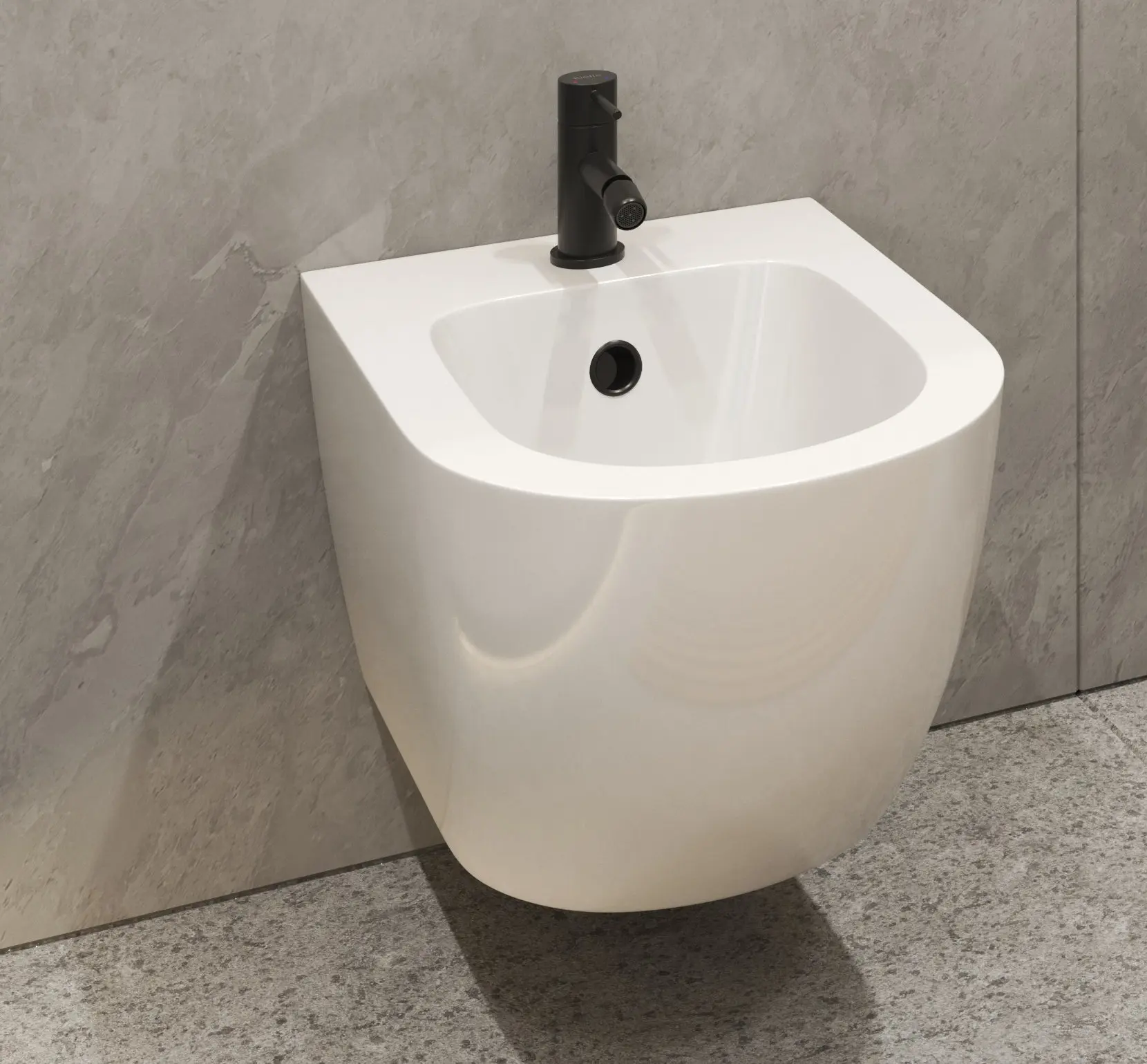 Kielle Oudee - Bidetkraan, Mat Zwart 10415104 3 Kielle Oudee - Bidetkraan, Mat Zwart 10415104 - Afbeelding 3