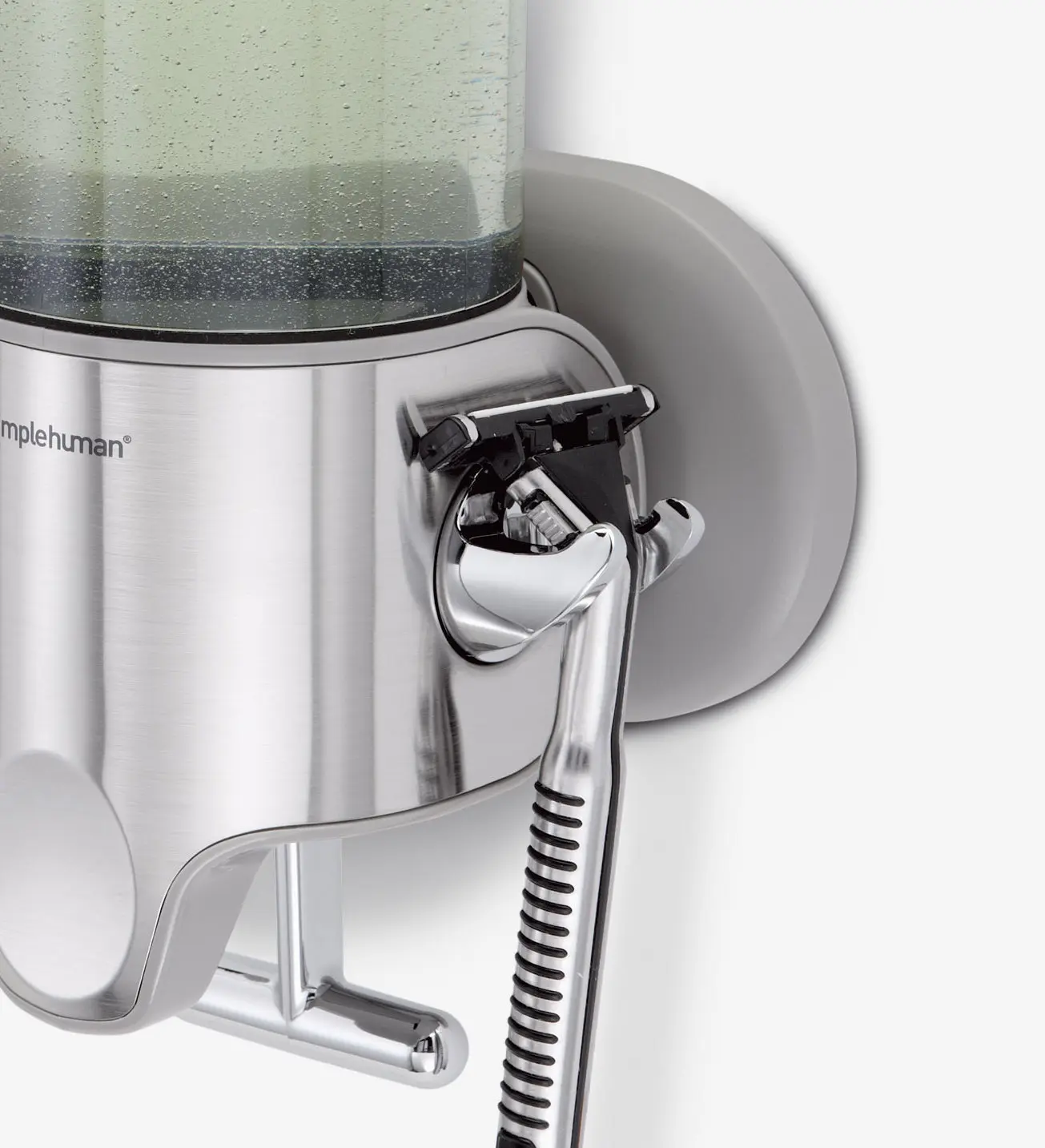 Simplehuman Badkamer Accessoires - Zeepdispenser Met Houder, 444 Ml, Gebrosteld Rvs BT1034 5 Simplehuman Badkamer Accessoires - Zeepdispenser Met Houder, 444 Ml, Gebrosteld Rvs BT1034 - Afbeelding 5