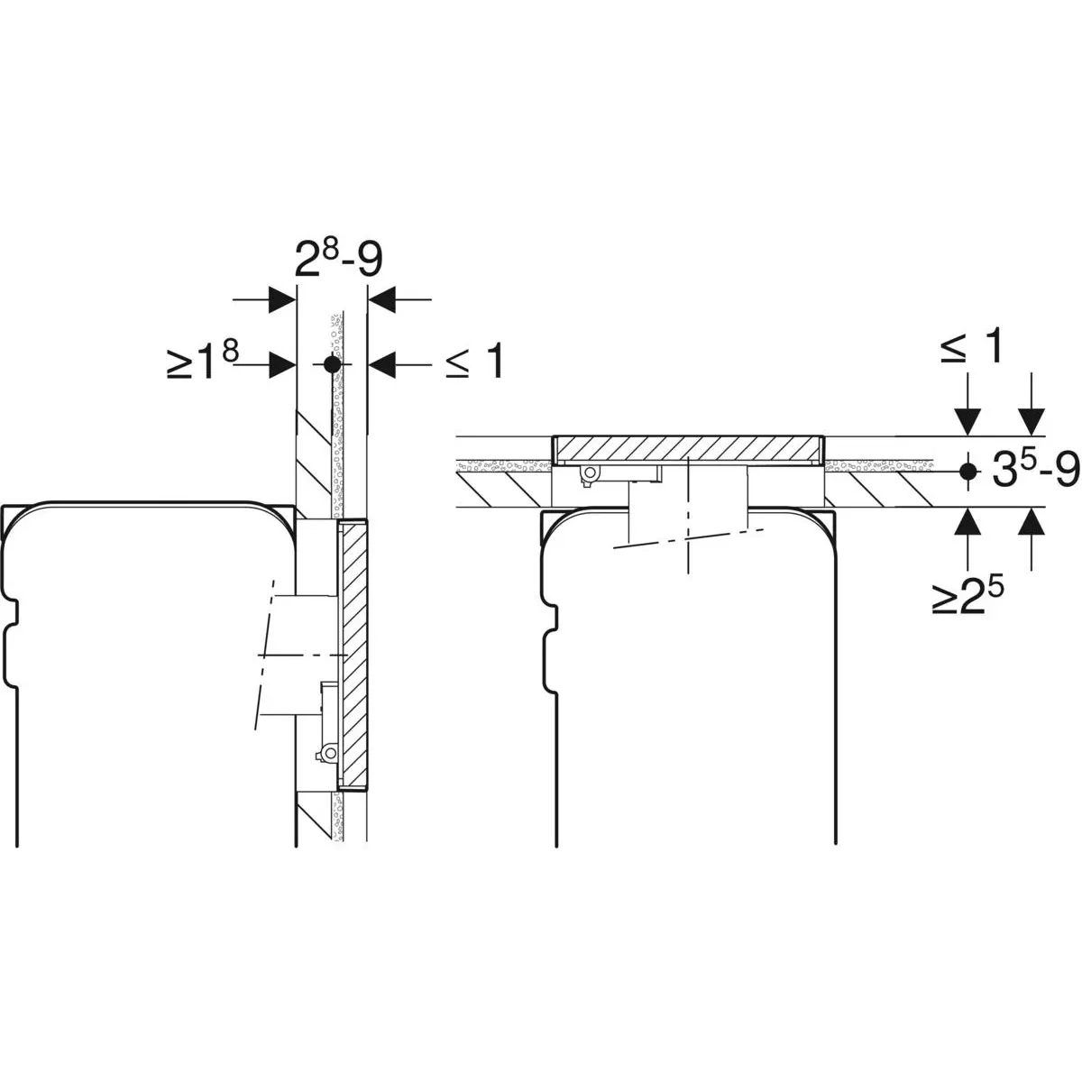 Geberit Toebehoren - Omegen Afdekplaat, Vlak Geïntegreerd, Met Zichtframe 115.088.00.1 3 Geberit Toebehoren - Omegen Afdekplaat, Vlak Geïntegreerd, Met Zichtframe 115.088.00.1 - Afbeelding 3