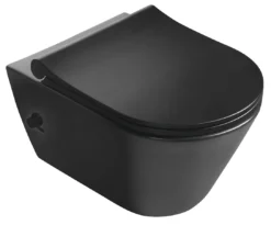 Sapho Avva - Hangend Toilet Met Bidetdouche, Rimless, Mat Zwart 100315-110 -Sanitino Winkel 30022dfe7f48f3abb4b20c3e