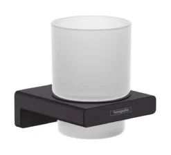 Hansgrohe AddStoris - Tandenborstelhouder, Mat Glas/zwart Mat 41749670