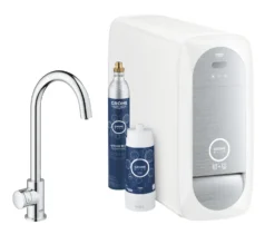Grohe Blue Home - Mono Connected Keukenkraan Met Mono Uitloop, Met Filterset En Koeler, Chroom 31498001