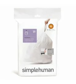 Simplehuman Accessoires - Afvalzakken 30-35 L, Type H, 20 St CW0168 -Sanitino Winkel 333eabe1c49c621ee63d4d38