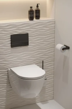 Kielle Vega - Closetrolhouder, Mat Zwart 40418004 -Sanitino Winkel 3534d2fb21d138a89bbafccb