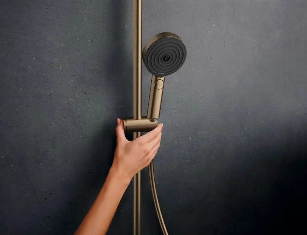 Hansgrohe Pulsify S Puro - Doucheset Met Thermostaat, Diameter 26 Cm, 3 Jets, Geborsteld Brons 24237140 7 Hansgrohe Pulsify S Puro - Doucheset Met Thermostaat, Diameter 26 Cm, 3 Jets, Geborsteld Brons 24237140 - Afbeelding 7