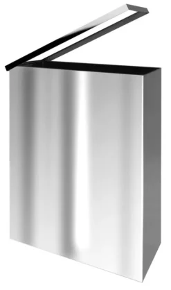 Sapho Hotelprogramma - Hangende Afvalemmer 25 L, Gepolijst Rvs XP007