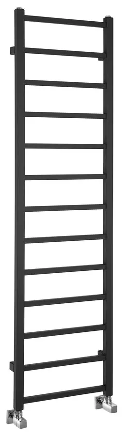 Sapho Metro Light - Radiator 40x150 Cm, 323 W, Mat Zwart IR447TB 1 Sapho Metro Light - Radiator 40x150 Cm, 323 W, Mat Zwart IR447TB