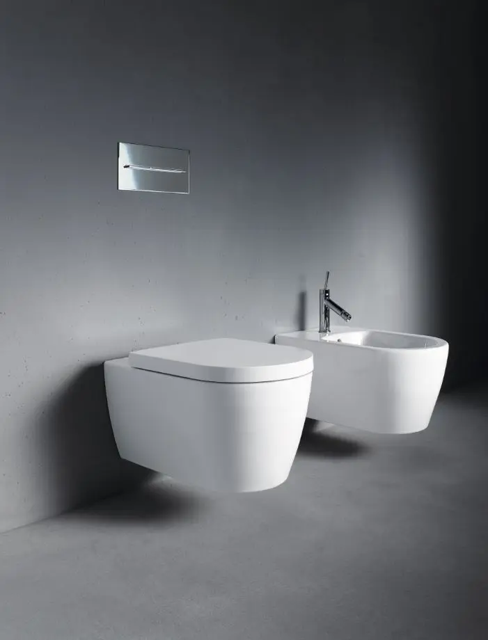Duravit ME By Starck - Wandbidet Met Overlopp, Met WonderGliss, Wit 22881500001 3 Duravit ME By Starck - Wandbidet Met Overlopp, Met WonderGliss, Wit 22881500001 - Afbeelding 3