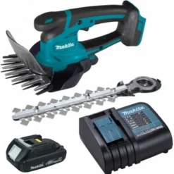 Makita Tuinapparatuur - 18V ACCU-grasschaar, 1x Accu 1,5 Ah LXT, Lader DUM111SYX