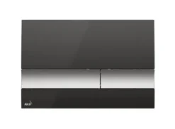 Alcadrain Basic - Verzonken Bedieningsknop, Zwart/mat Chroom M1728-2