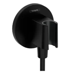 Hansgrohe Fixfit - Muuraansluitbocht Met Handdouchehouder, Mat Zwart 26888670