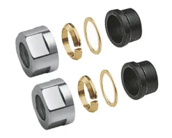 Sapho Toebehoren - Klemkoppeling 1/2 Voor Koper 15 Mm, Chroom CP6115