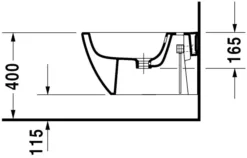 Duravit Happy D.2 - Wandbidet, 365x540 Mm, Kraangat, Wit 2258150000 -Sanitino Winkel 3ab0b5df35b7d1d4d7ba2184