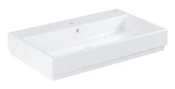 Grohe Cube Ceramic - Wastafel Met Overloop, 80x49 Cm, PureGuard, Wit Alpine 3947600H