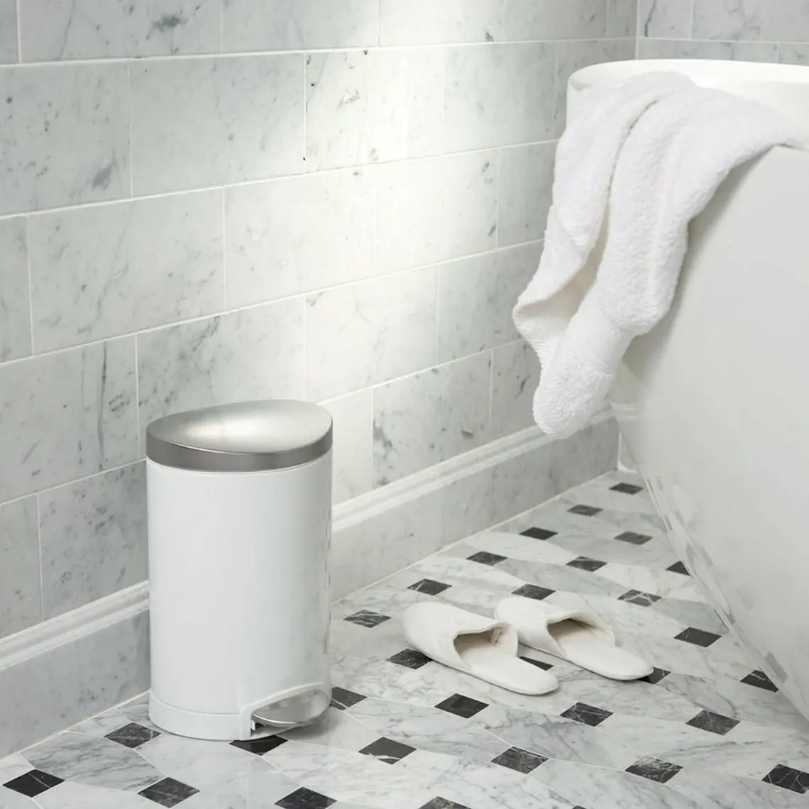 Simplehuman Afvalemmers - Afvalbak 6 L, Wit CW1835CB 6 Simplehuman Afvalemmers - Afvalbak 6 L, Wit CW1835CB - Afbeelding 6