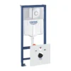 Grohe Rapid SL - Voorwand Installatieset Voor Wandcloset, Hoogte 1,13 M, Bedieningsplaat Nova Cosmopolitan, Chroom 38813001