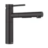 Blanco Alta II - Keukenkraan Met Uittrekbare Vuistdouche, Zwart 527545