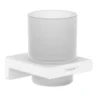 Hansgrohe AddStoris - Tandenborstelhouder, Mat Glas/wit Mat 41749700
