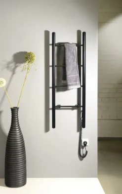 Sapho Verwarming - Elektrisch Handdoekdroger Karbo 40x112 Cm, Mat Zwart KB904 -Sanitino Winkel 3eb4cda2640a4d95896c1d8b