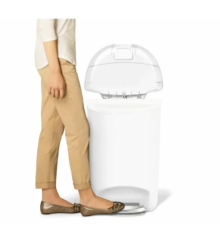 Simplehuman Afvalemmers - Afvalbak 50 L, Wit CW1356 4 Simplehuman Afvalemmers - Afvalbak 50 L, Wit CW1356 - Afbeelding 4