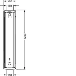 Hansa Electra - Contactloos Aluminium Douchepaneel Met Thermostaat 64152200 -Sanitino Winkel 40529665a5a61767a6117e86