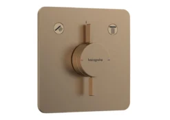 Hansgrohe DuoTurn Q - Inbouwkraan, Voor 2 Functies, Geborsteld Brons 75414140