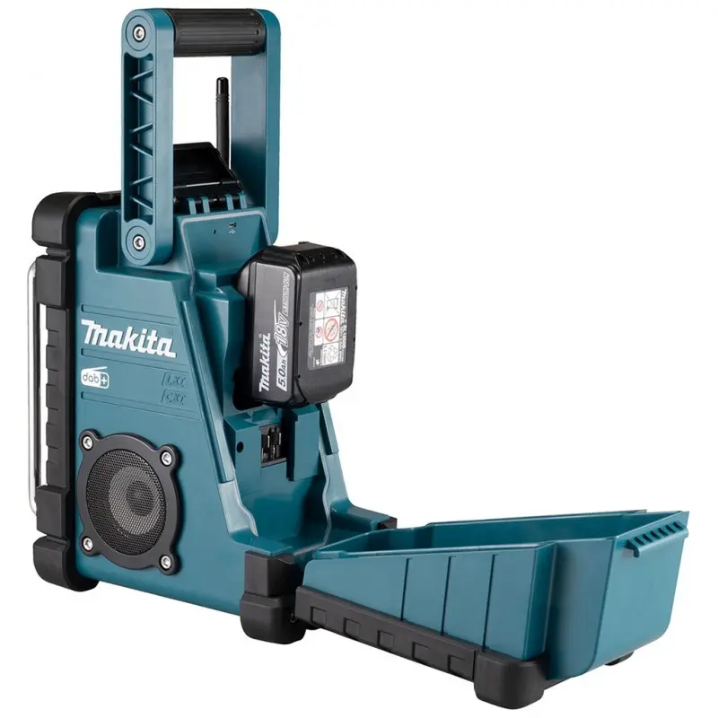 Makita - Radio Voor Op De Werkplek, Net- En Batterijvoeding DMR110N 5 Makita - Radio Voor Op De Werkplek, Net- En Batterijvoeding DMR110N - Afbeelding 5