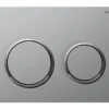 Geberit Omega20 - Bedieningsplaat, Easy To Clean, Mat Chroom/glanzend Chroom 115.085.JQ.1