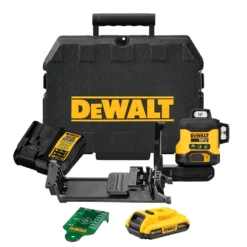 DeWALT Gereedschap - 18V ACCU Groene Kruislaser, 1x Accu 2.0 Ah XR, Oplader DCLE34031D1