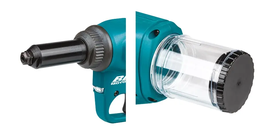 Makita Gereedschap - 18V ACCU Klinknagelpistool, 2x 3.0 Ah LXT Accu, Oplader DRV250RFJ 2 Makita Gereedschap - 18V ACCU Klinknagelpistool, 2x 3.0 Ah LXT Accu, Oplader DRV250RFJ - Afbeelding 2