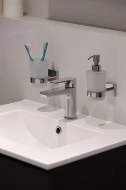 Kielle Harmonia - Zeepdispenser Met Houder, Mat Glas/chroom 40123000 -Sanitino Winkel 436384c0884fd6f39475e57c