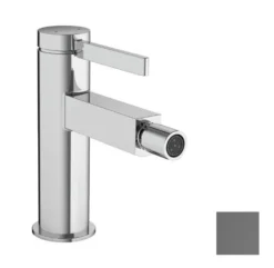 Hansgrohe Finoris - Bidetkraan Met Afvoerplug Push-Open, Geborsteld Zwart Chroom 76200340