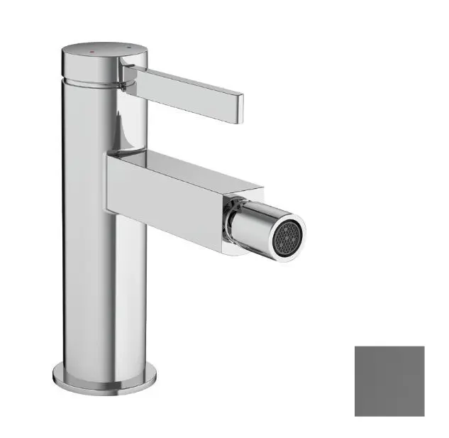 Hansgrohe Finoris - Bidetkraan Met Afvoerplug Push-Open, Geborsteld Zwart Chroom 76200340 1 Hansgrohe Finoris - Bidetkraan Met Afvoerplug Push-Open, Geborsteld Zwart Chroom 76200340