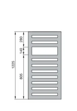 Zehnder Metropolitan Spa - Badkamerradiator 123x60 Cm, Recht, Middenaansluiting 5 Cm, Wit Laqué MET-120-060 -Sanitino Winkel 45aab2c65bc37f88707384c9