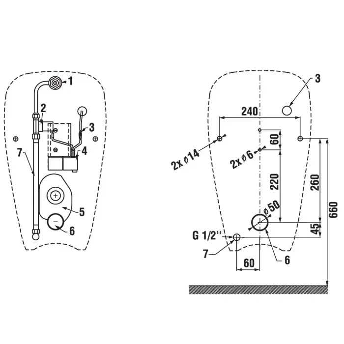 Jika Golem - Urinoir Met Radarsensor, Antivandaal, Wit H8430700004901 2 Jika Golem - Urinoir Met Radarsensor, Antivandaal, Wit H8430700004901 - Afbeelding 2