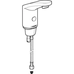 Geberit Public - Elektronische Wastafelkraan, Zonder Menging, Batterij Voeding, Glanzend Chroom 116.235.21.1 -Sanitino Winkel 461e2ec97b6a92c5e96ec727