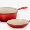 Le Creuset - Set Steelpan En Koekenpan, Inhoud 2,3 L, Cerise 25044220602460